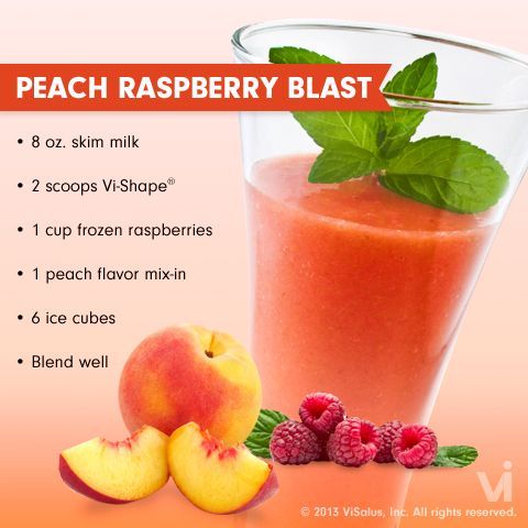 Peach Raspberry Blast visalus-shake-recipe