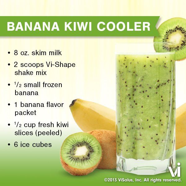Banana Kiwi Cooler visalus-shake-recipe